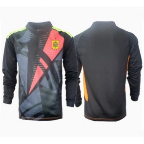 Španjolska Golmanski Gostujuci Dres EP 2024 Dugim Rukavima